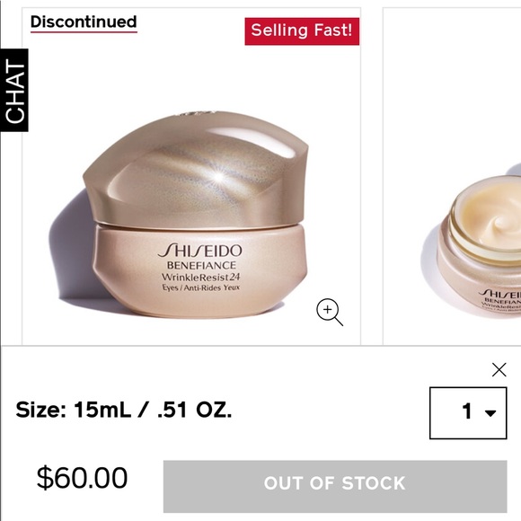 Shiseido Other - Shiseido WrinkleResist24 Eye cream